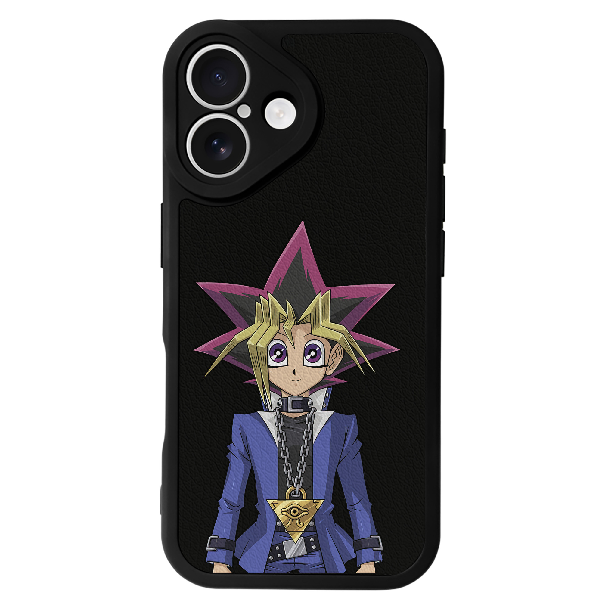 遊☆戯☆王 Yu-Gi-Oh! 【iPhone 16シリーズ対応】シリコンスマホケース（レザー調） 材質：シリコン